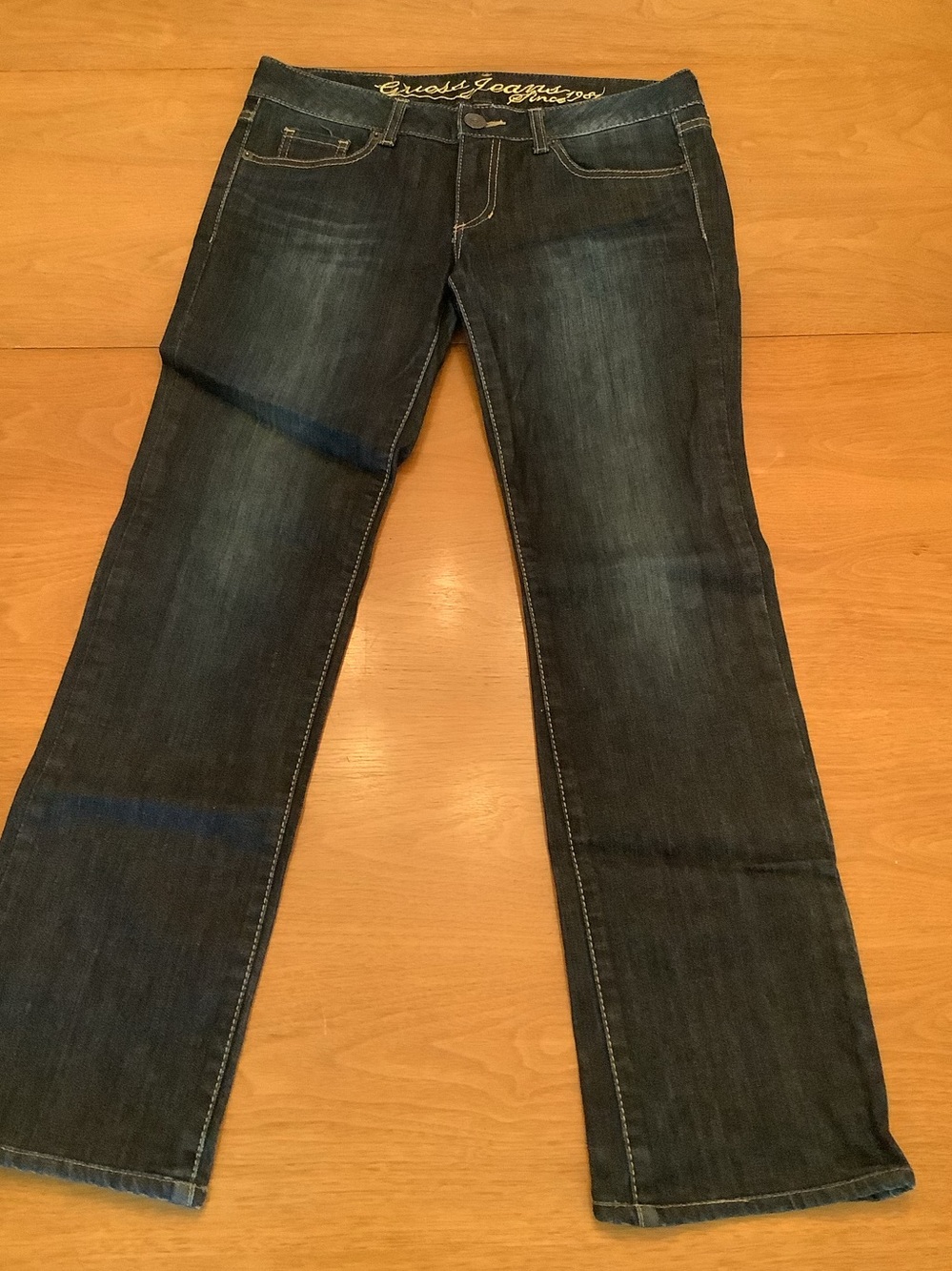 Guess Jeans Men’s Dark Wash Straight-Leg Jeans - Blue